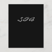 Begroting Zonnebloem & W Floral B Artsy Save the D Flyer (Achterkant)