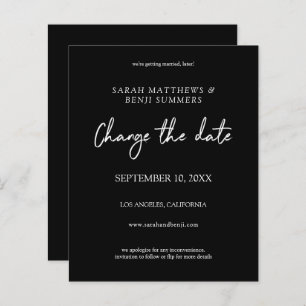 Begroting zwart-wit - zwarte wijziging datum