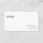 Begroting zwart-witkalligrafie 9-maaltijd informatiekaartje (Voorkant)