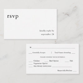 Begroting zwart-witkalligrafie 9-maaltijd informatiekaartje