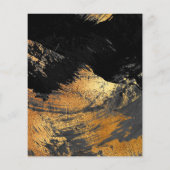 Begroting zwarte gouden uitnodiging voor 50e verja flyer (Achterkant)