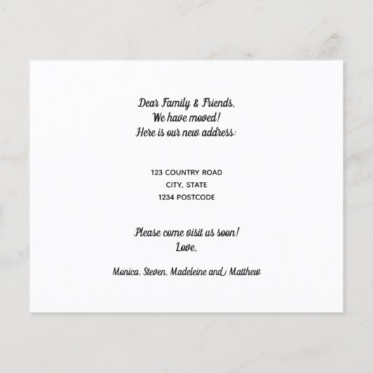 Begroting zwarte witte stad, bewegende aankondigin (Achterkant)