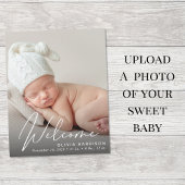 Begrotings-foto witboek geboorte aankondiging