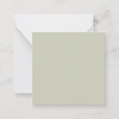 Begrotingsadvies Eucalyptus Baby shower Notitiekaartje (Achterkant)