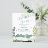 Begrotingsavontuur wacht op uitnodigingen (Staand voorkant)