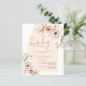 BegrotingsBaby in het Baby shower Bloom Pampas Gra (Staand voorkant)