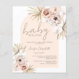 BegrotingsBaby in het Baby shower Bloom Pampas Gra
