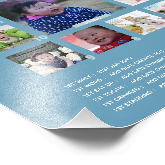 BEGROTINGSbaby's 1 jaar na grootmoederFOTO Foto Afdruk (Hoek)