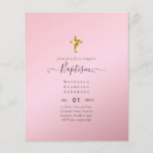 BEGROTINGSBaptisme Christening Communauté INVITES Flyer (Voorkant)