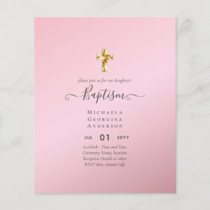 BEGROTINGSBaptisme Christening Communauté INVITES Flyer