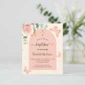 Begrotingsbaptisme eucalyptus roos florale vlinder (Staand voorkant)