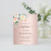 Begrotingsbaptisme roos goudroze meisje elegant (Staand voorkant)