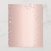 Begrotingsbaptisme roos goudroze meisje elegant (Achterkant)