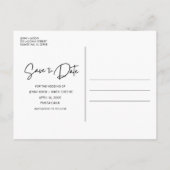 Begrotingsbatchweddenschap sparen de datum aankondigingskaart (Achterkant)