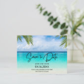 Begrotingsbatchweddenschap sparen de datum aankondigingskaart (Staand voorkant)