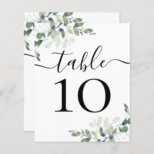 BEGROTINGSBEDRIJFSDUUR Eucalyptustabelnummer (Voorkant / Achterkant)