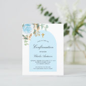 Begrotingsbevestiging eucalyptus blue boy floral (Staand voorkant)