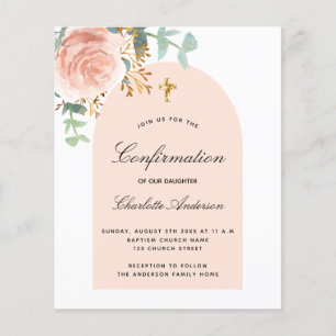 Begrotingsbevestiging roos griepbooguitnodiging