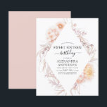 Begrotingsbezuiniging Boho Dusty Pink Floral Birth<br><div class="desc">Budget Boho Dusty Pink Floral Botanical Bohemian Tropical Waterverf Lijst Spring,  Summer,  Autumn,  Herfst Sweet 16 Birthday Party Celebration Invitations - bevat prachtige en elegante scripttypografie met moderne woestijnbodembloemen voor de speciale 16de Zweet Sithday Party.</div>