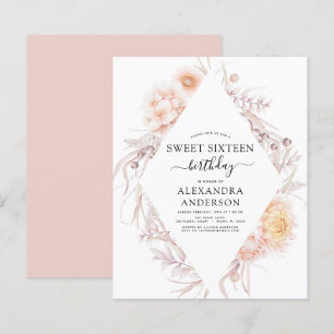 Begrotingsbezuiniging Boho Dusty Pink Floral Birth
