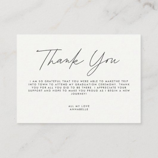 Begrotingsbodemkundig eenvoudig afstuderen dank u informatiekaartje (Achterkant)