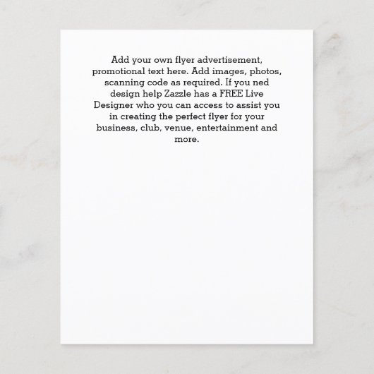 BEGROTINGSbrochure GRATIS Design Help Entertainmen Flyer (Achterkant)