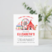 Begrotingscarnaval Circus Tent Clown Kind Birthday (Staand voorkant)