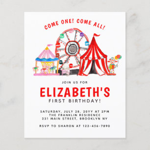 Begrotingscarnaval Circus Tent Clown Kind Birthday