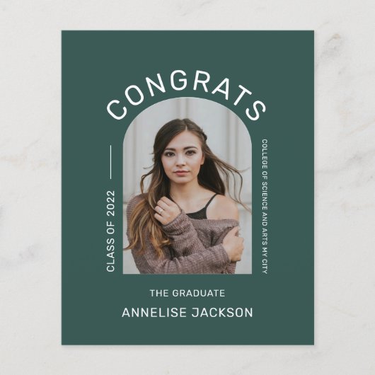 Begrotingscongressen afstuderen foto-aankondiging (Voorkant)