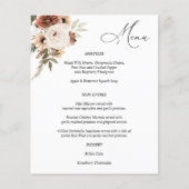 Begrotingscontrole neutraal menu Boho Floral (Voorkant)