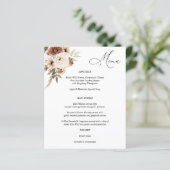 Begrotingscontrole neutraal menu Boho Floral (Staand voorkant)
