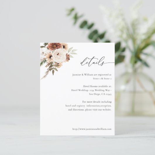 Begrotingsdetails Neutrale Boho Floral S2 (Staand voorkant)