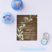 Begrotingsdynamiek door Baby shower Greenery Eucal Flyer (Enkel)