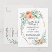 Begrotingselegante uitnodiging tot ontvangst brief (Voorkant / Achterkant)