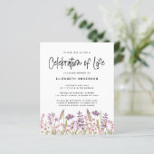 BEGROTINGSfeest van het leven | Wilde bloem (Staand voorkant)