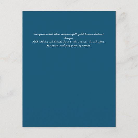 BEGROTINGSFOTO Herdenking UITNODIGINGEN (Achterkant)