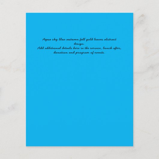 BEGROTINGSFOTO Viering van het Leven UITNODIGINGEN (Achterkant)