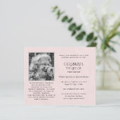 BEGROTINGSFOTO Viering van het Leven UITNODIGINGEN (Staand voorkant)