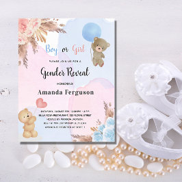 Begrotingsgender laat pampas gras teddy zien