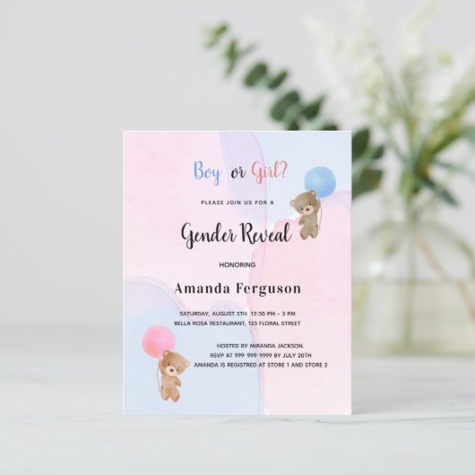 Begrotingsgender laat zien dat tedy een roze blauw (Staand voorkant)