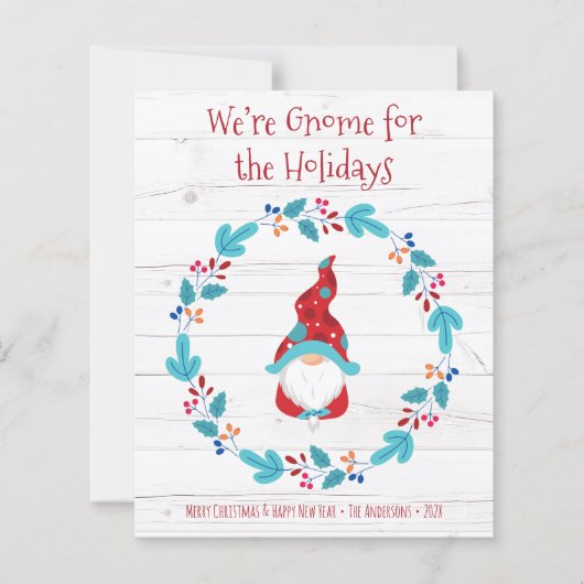 Begrotingsgnoom voor de Feestdagen Elf Rustic Wrea (Voorkant)