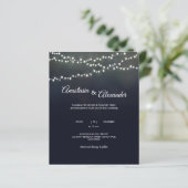 Begrotingshelderheid. Wedding-uitnodiging. Uitnodi (Staand voorkant)