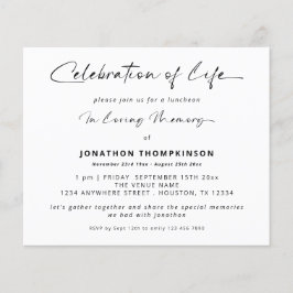 Begrotingsherdenking van het leven Foto White Lunc