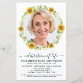 Begrotingsherdenking van het leven - Zonnebloem -  (Voorkant)