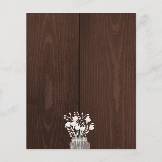 Begrotingsherfst laat donkere douche-uitnodiging flyer (Achterkant)