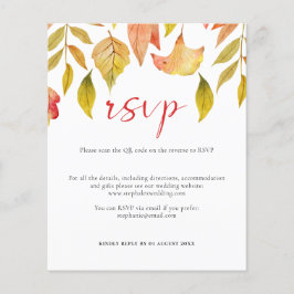 Begrotingsherfst laat QR-code RSVP-kaart achter