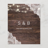 Begrotingshout, kant en licht Bespaar de datum V2 Flyer (Achterkant)