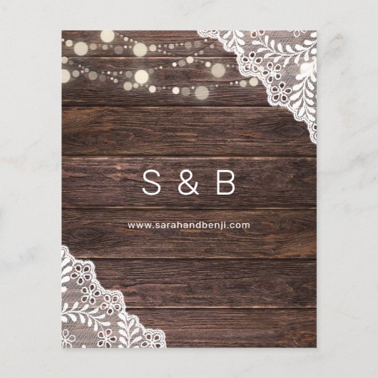 Begrotingshout, kant en licht Bespaar de datum V2 Flyer (Achterkant)