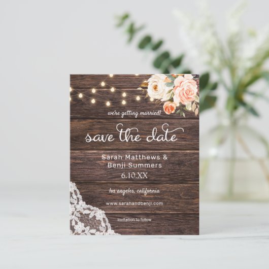 Begrotingshout, licht roze vlam, sparen de datum (Staand voorkant)