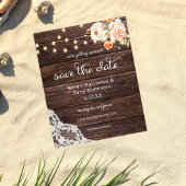 Begrotingshout, licht roze vlam, sparen de datum flyer